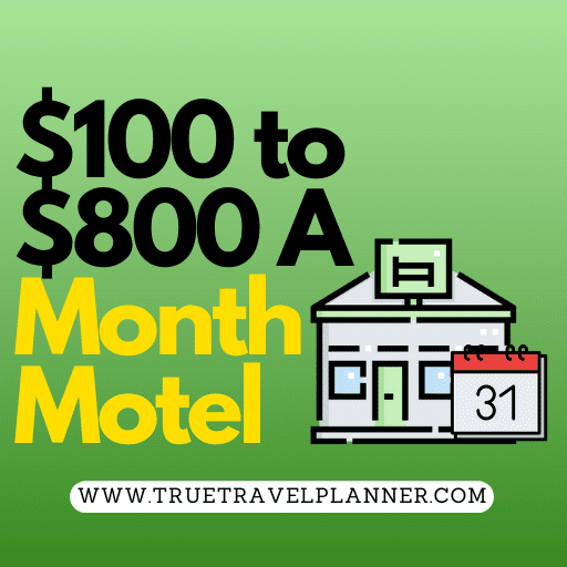 $100 to $800 A Month Motel